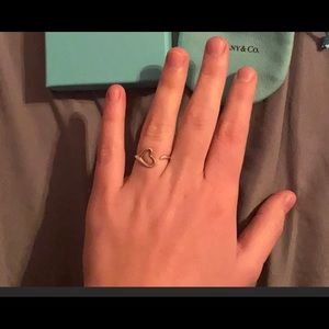 Tiffany & co open heart ring